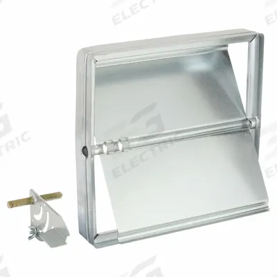 Dayton 7.75"H-W 2"L Squ Manual Balancing Dampr: 7 3/4 in H, 7 3/4 in W, 1 7/8 in L - Rectangular Manual Balancing Dampers