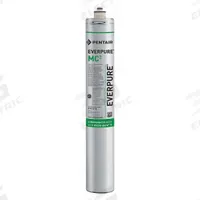 PENTAIR/EVERPURE Quick-Connect Water Filter: 0.5 micron, 1.7 gpm, 9,000 gal, 21 in Overall Ht (MPN EV961255-75). Key specifications — Filter Media: Agion; Reduces: Cyst; Brand: PENTAIR/EVERPURE.