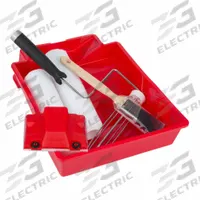 SHUR-LINE Paint Roller Kit: Cage Roller Frame, 15 in Roller Lg, 3/8 in Nap Size, Knit Fabric (MPN 2007031). Key specifications — Brand: SHUR-LINE; Cover Material: Knit Fabric; Paint Type: Stains; Surface Material: Drywall; Surface Type: Semi-Smooth; Roller Frame Style: Cage.