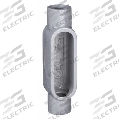 HUBBELL KILLARK Conduit Outlet Body: Iron, 1 1/2 in Trade Size, C Body, 26 cu in Body Capacity - C - Straight Type