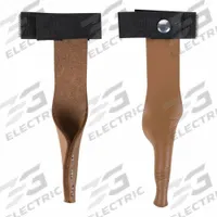 KLEIN TOOLS Gaff Guards: Leather, Leather, 1 3/8 in Strap Wd, 1 3/8 in (MPN 1945G). Key specifications — Gaff Guard Material: Leather; Strap Material: Leather; For Use With: Klein Tools 72 Gaffs; Brand: KLEIN TOOLS.