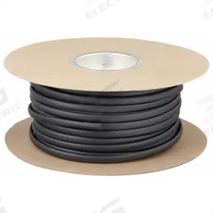 TECHFLEX Heat Shrink Tubing: 0.24 in I.D. Before Shrinking, 0.12 in I.D. After Shrinking, 200 ft Lg (MPN H2N0.25BK). Key specifications — Color: Black; Brand: TECHFLEX.