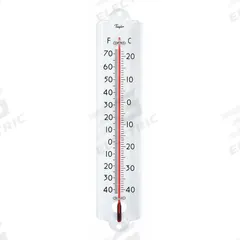 TAYLOR Analog Thermometer: -40°F to 70°F /-40°C to 20°C, +/-1°C/+/-2°F, Wall, +/-1°C/+/-2°F (MPN 1106). Key specifications — Display Type: Liquid-in-Glass; Brand: TAYLOR.
