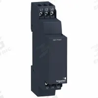 SCHNEIDER Relay: DIN-Rail Mounted, 5 A Current Rating, 183 to 528V AC, 6 Pins/Terminals (MPN RM17TG00). Key specifications — Monitored Parameters: Phase Failure; Manufacturer Part Number: RM17TG00; Brand: SCHNEIDER.