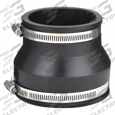 FERNCO Flexible Pipe Straight: PVC, For 1 1/2 in_1 1/4 in Pipe - Flexible Transition Pipe Fittings
