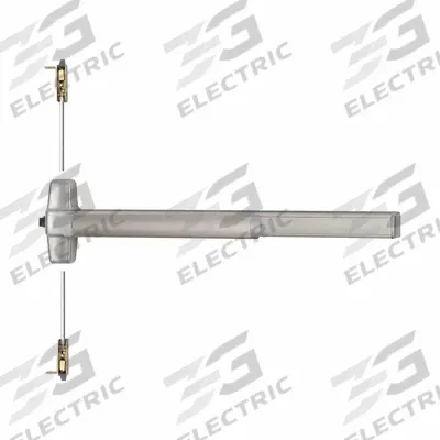 VON DUPRIN Exit Device: Stainless Steel (MPN QEL9847TL 3 32D) - Concealed Vertical Rod Push Bars