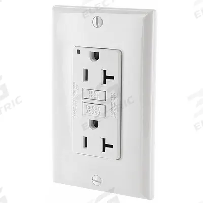 LEVITON GFI Receptacle: Decorator Duplex, 5-20, White, GFCI, 125V AC, 20 A - General Purpose Receptacles