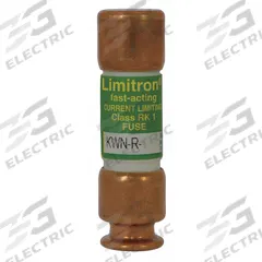 BUSSMANN Fuse: Class RK1, KWN-R Series, Fast-Acting, 20 A, 250 V AC, 250 V DC, Non-Indicating (MPN KWN-R-20). Key specifications — Series: KWN-R; Brand: BUSSMANN.
