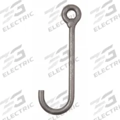 PEERLESS J-Hook: 1,500 lb Working Load Limit, 80 Hook Grade, Alloy Steel, 7/8 in Material Thick (MPN JBA088). Key specifications — Color: Silver; Brand: PEERLESS; Visual Indicator Markings: None.