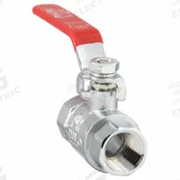 APPROVED VENDOR Manual Two-Way Ball Valve: 1/2 in, Chrome-Plated Brass, Straight, FIP x FIP, Lever (MPN 107-823-CP). Key specifications — Brand: APPROVED VENDOR; Handle: Lever.