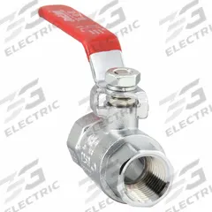 APPROVED VENDOR Manual Two-Way Ball Valve: 1/2 in, Chrome-Plated Brass, Straight, FIP x FIP, Lever (MPN 107-823-CP). Key specifications — Brand: APPROVED VENDOR; Handle: Lever.