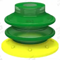 PIAB Vacuum Pad Assembly: G3/8 in, 53.01 mm Pad Dia, Polyurethane, Yellow, 55.12 mm Pad Ht, 30A (MPN BX52P.4K.05AD.F). Key specifications — attr1019194: BX52P.4K.05AD.F; attr1019196: PIAB; attr1019197: 30A.