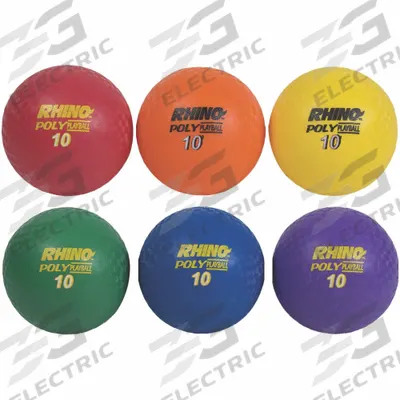 CHAMPION SPORTS Playground Ball/Dodgeball Set: 10 in Overall Dia, Rubber (MPN px10set) - Furnishings, Appliances and Hospitality