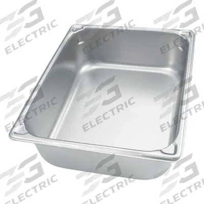 VOLLRATH Steam Table Pan: Sixth Size, Rectangular, 22 ga Gauge, 1.2 qt Capacity - Steam Table Pans