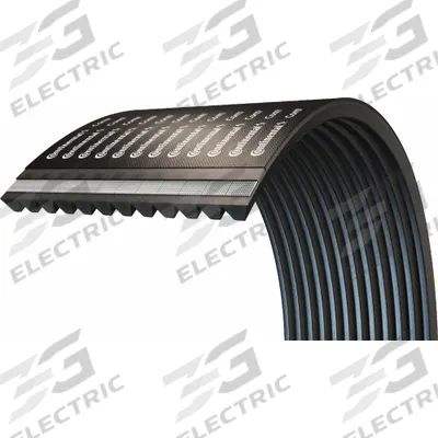 CONTINENTAL V-Belt: 12/C210, 12 Ribs, 214 in Outside Lg, 10 9/16 in Top Wd - C Section Banded V-Belts