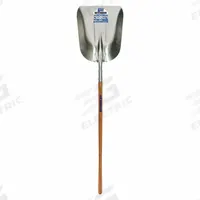 SEYMOUR MIDWEST Scoop Shovel: Aluminum, 15 1/2 in Blade Wd, 20 in Blade Lg, 0.8 in Gauge, Wood (MPN 49066). Key specifications — attr979006: Aluminum; attr979016: Scoop Shovel; attr979009: SEYMOUR MIDWEST; attr979010: Natural.