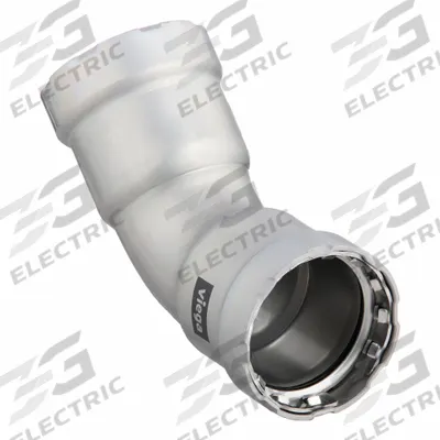 VIEGA MEGAPRESS Crimp Elbow Fitting: 1 1/2 in Pipe x 1 1/2 in Pipe Size, Press-fit x Press-fit - Steel Press Pipe Fittings
