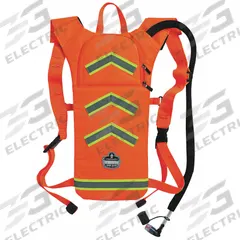 CHILL-ITS BY ERGODYNE Hydration Pack: Orange, 2 L Fluid Capacity, 17 1/8 in Overall Lg, Polyester (MPN 5155HV). Key specifications — Brand: CHILL-ITS BY ERGODYNE; Material: Polyester.