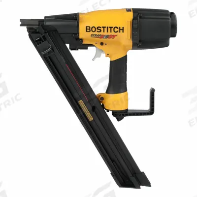 BOSTITCH Air Nail Gun: Metal Connector, 35°, Paper, 1/4 in NPT, Sequential - Air-Powered Metal Connector Nailers