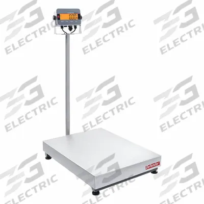 OHAUS Industrial Bench Scale: 23 5/8 in x 31 1/2 in, IP65/IP66, Column-Mounted - Bench Scales with Column-Mounted Indicator