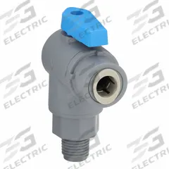 APPROVED VENDOR Manual Two-Way Ball Valve: 1/4 in, PVC, Angle, MNPT x Push, Full Port Ball Port (MPN 6575590). Key specifications — Brand: APPROVED VENDOR.