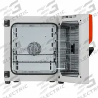 BINDER Incubator: Forced Air, 2.08 cu ft Capacity, 22 1/4 in x 22 in x 24 5/8 in, Digital, 2 Shelves (MPN 9010-0314). Key specifications — Refrigerated: Non-Refrigerated; Minimum Temperature Setting: 7 °C; Temperature Accuracy Tolerance: 0.1 %; Temperature Uniformity: 1.0 +/- K @ 100 °C; Manufacturer Part Number: 9010-0314; Brand: BINDER; Display Type: Digital; Voltage: 120V AC.