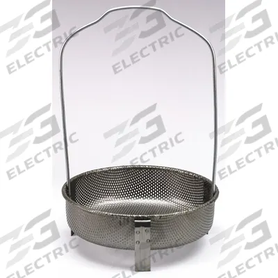 ZEP Parts Washer Basket: Steel, Silver, 13 in Basket Lg, 13 in Basket Wd - Round Parts Washer Baskets