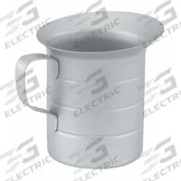 VOLLRATH Measuring Cup: Liquid, 1.9 L Capacity, Aluminum, Gray, 7 in Overall Ht, 6 1/2 in Overall Wd (MPN 68351). Key specifications — Dry/Liquid: Liquid; Material: Aluminum; Color: Gray; Brand: VOLLRATH; NSF Certified: Yes; Graduation Subdivisions: 1/2 qt.