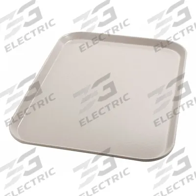 CARLISLE DINEX Tray: 20 in Overall Lg, 15 in Overall Wd, Latte, 1 Compartments - Meal Trays for Healthcare Facilities