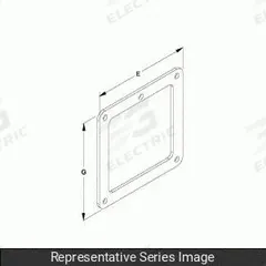 HAMMOND MANUFACTURING Wireway Box Connector: 4 in Wd, 4 in Ht, 5 3/8 in Ht, Stainless Steel (MPN 1487CKSS). Key specifications — Brand: HAMMOND MANUFACTURING; Material: Stainless Steel.