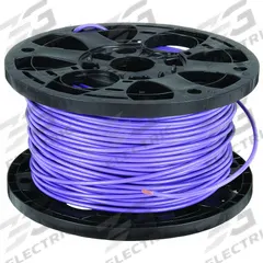 Building Wire: Copper, 8 AWG, 1 Conductors, Stranded, Purple, 500 ft Lg, THHN (MPN 25658612). Key specifications — Voltage: 600 V; Brand: SOUTHWIRE.
