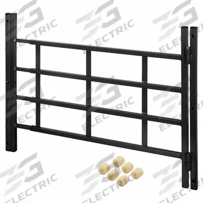 PRIME-LINE Window Security Guard: Hinged, 23 1/2 in to 38 in, 21 1/4 in Ht, 4 Bars - Hinged-Installation Window Security Bars
