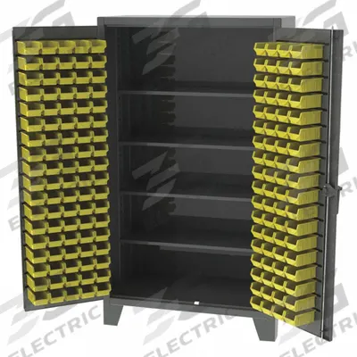 GREENE MANUFACTURING, INC. Bin Cabinet: 36 in x 24 in 84 in, 4 Shelves - Standard Bin Cabinets with Shelves