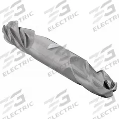 CLEVELAND Ball End Mill: Carbide, Double End, 4 Flute, 1/2" Mill Dia, 1" LOC, 4" OAL (MPN C60316)