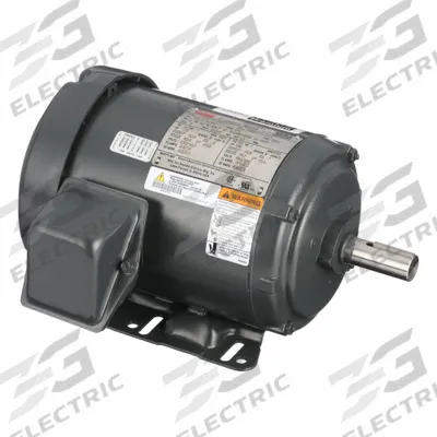 Dayton General Purpose Motor: Rigid Base Mount, Totally Enclosed Fan Cooled, 1 1/2 hp - Rigid Base 3-Phase General Purpose AC Motors