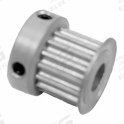 Dayton Timing Pulley: Modified Curvilinear, Fixed, For GT Timing Belt Section - GT Section Fixed-Bore Timing Pulleys with Hub