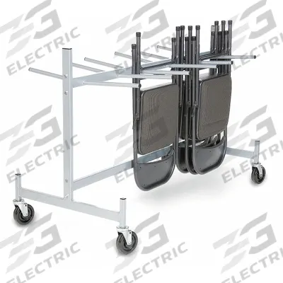 RAYMOND PRODUCTS Chair and Table Cart: 400 lb, 63 in L x 32 in W x 42 in H, For 36 Chairs - Hanging Racks for Folding Chairs
