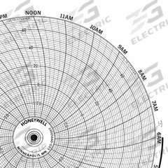 GRAPHIC CONTROLS Circular Paper Chart: Honeywell, 0°F to 1,200°F, BN 24001661-011, Temp°F, 100 PK. Key specifications — Compatible with Manufacturer Model Number: AR-100; Brand: GRAPHIC CONTROLS; Units Measured: Temperature °F.