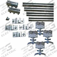 GLEASON Festoon System Kit: C-Rail, 20 ft – 20 ft, 23 ft Min Cable/Hose Required, Round (MPN RCG28102). Key specifications — Brand: GLEASON; Compatible Cable Type: Round; Included Components: Lead Cars; Track Type: C-Rail.