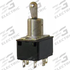 EATON Toggle Switch: 3 Position, 6 Connections, DPDT, Spade Terminals Connection, 7500 Series (MPN 7563K6). Key specifications — AC Contact Rating: 10 A @ 250 V; Switch Function Configuration: On/Off/On; Brand: EATON; Series: 7500; Horsepower: 3/4 hp.