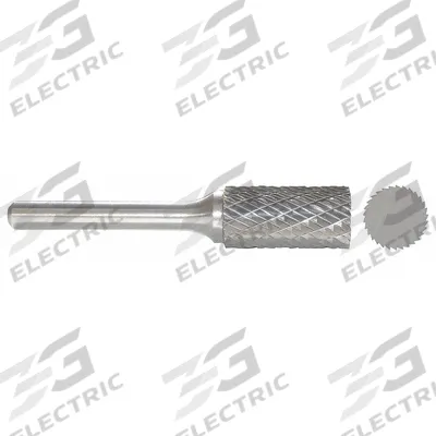APPROVED VENDOR Carbide Bur: Cylinder, SA-81, Double Cut, 3/16" x 5/8" Head - Double-Cut Cylinder Burs