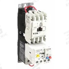 EATON NEMA Magnetic Motor Starter: Non-Reversing, 3 Poles, NEMA Size 00, 9 A, 480V AC Coil (MPN AN19AN0C5E020). Key specifications — Brand: EATON; Auxiliary Contact Form: 1NO; Coil Voltage: 440/480V AC; Phase: Three; Operator: None; Operator Controls: None; Auxiliary Contacts Included: 1NO; Signaling Features: Pilot Light.
