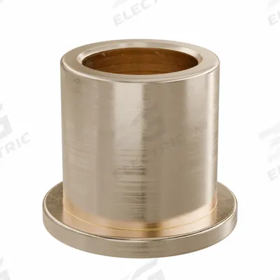OILITE Flanged Sleeve Bearing: Bronze, SAE 841, 8 mm Bore, 11 mm OD, 12 mm Lg - Lubricated General Purpose Metallic Flanged Sleeve Bearings