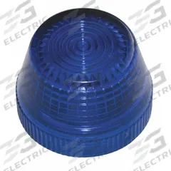 EATON Pilot Light Lens: 30 mm Panel Mounting Hole Dia, Blue, Fresnel, Incandescent/LED, HT800 (MPN HT8LB). Key specifications — Brand: EATON; Compatible with Series: HT800; Lens Material: Plastic.