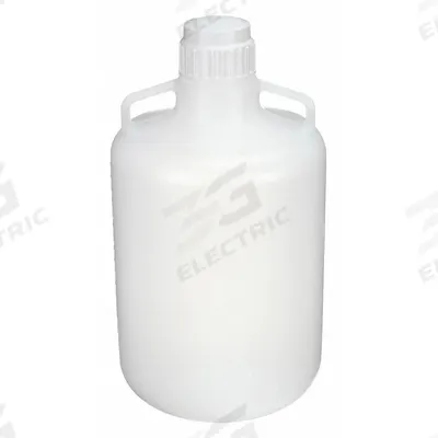 APPROVED VENDOR Carboy: 19.98 L Capacity - mL, Screw On Cap, White, 518.31 mm Overall Ht - Round Carboys