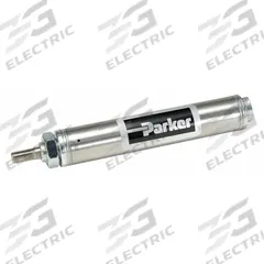 PARKER Round Air Cylinder: 9/16 in Bore, 1/2 in Stroke, Stainless Steel, Nose Mounting, #10-32 NPT (MPN 0.56NSR00.50). Key specifications — attr1133716: Rotating Rod.