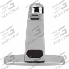 ZURN Sensor Faucet: AquaSense®, Brass, Chrome Finish, Single-Post, Hydropower, 0.5 gpm Flow Rate (MPN Z6913-XL-CP4-HYD-MV). Key specifications — Brand: ZURN; Includes: 4 in Cover Plate; Series: AquaSense®.