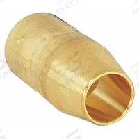 MILLER ELECTRIC Nozzle: M-Series, 1/2 in, Conical, Flush, Brass, 2 PK (MPN 169715). Key specifications — Insulation Type: Self-Insulated; Duty Rating: Standard Duty; Nozzle to Tip Relationship: Flush; For Contact Tip Series: M-Series; Manufacturer Part Number: 169715; Brand: MILLER ELECTRIC.