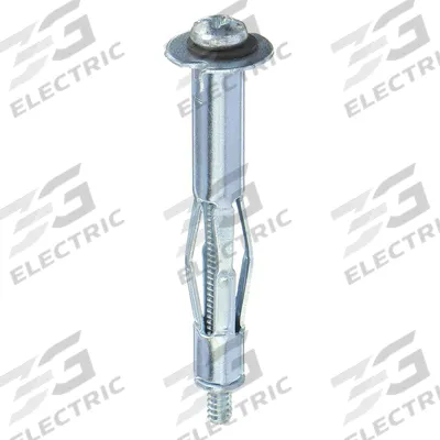 APPROVED VENDOR Wall Anchor: 1/8 in Dia, 2 in Overall Lg, M4 Thread Size, Steel, Zinc Plated - Removable Sleeve Anchors