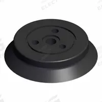 SMC Vacuum Pad: Flat with Ribs, w/o Adapter, 50 mm Pad Dia, Silicone, Black, 40, 11.5 mm Pad Ht, ZP (MPN ZP50HS). Key specifications — attr1019101: ZP50HS; attr1019103: SMC; attr1019107: 40.